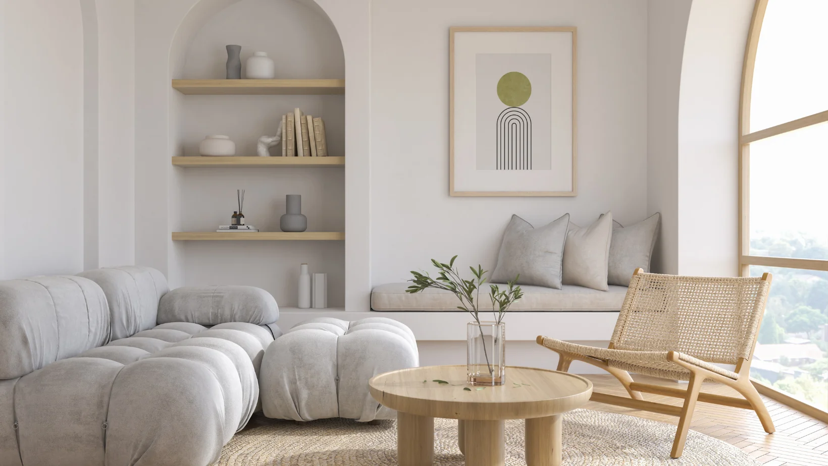 Una Casa Stile Japandi: Come Finestre e Porte Budvar Creano l'Armonia di un Interno Pieno di Tranquillità