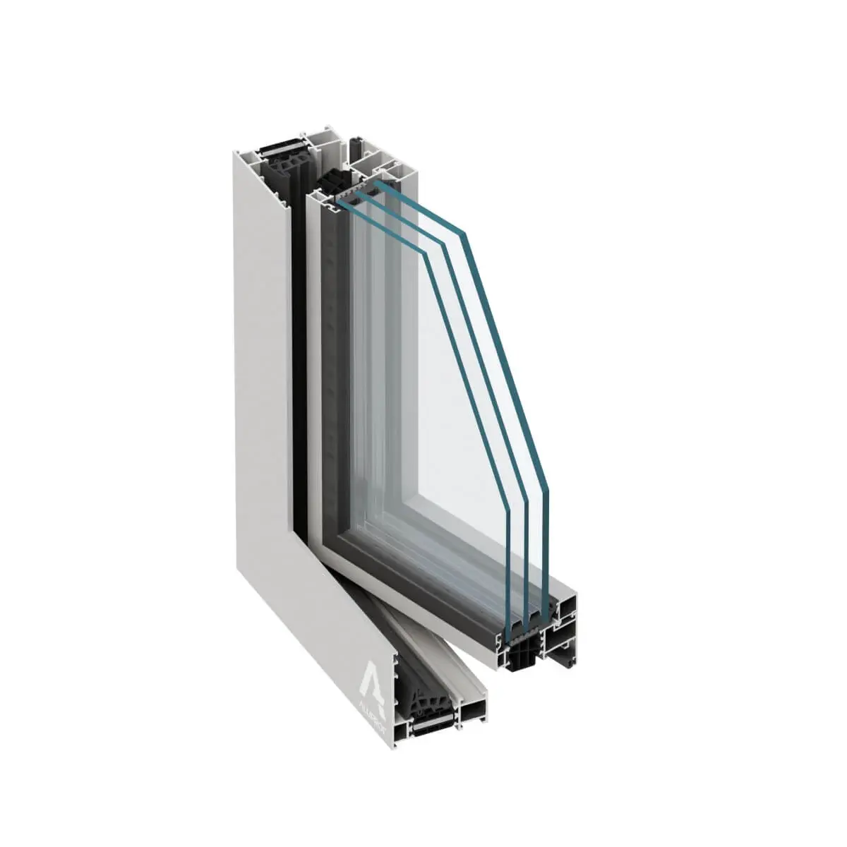 Sezione del profilo BUDVAR Alu-Therm Slim