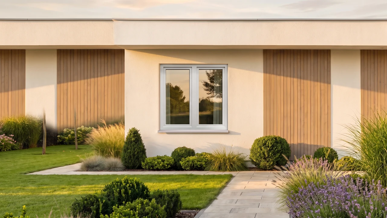 Casa con finestre T-Energy BUDVAR — vista esterna